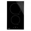 Domino plaque de cuisson Induction 2 foyer, Minuterie - BELDEKO 3400W + Booster