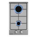 BELDEKO - Plaque Gaz 2 feux Inox - 3000W - Encastrable - Gaz ville et bouteille