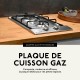 BELDEKO - Plaque Gaz 2 feux Inox - 3000W - Encastrable - Gaz ville et bouteille