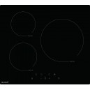 BELDEKO Plaque de Cuisson 3 foyers Induction Avec Minuterie - Grand feu de 280 mm - touches sensitives