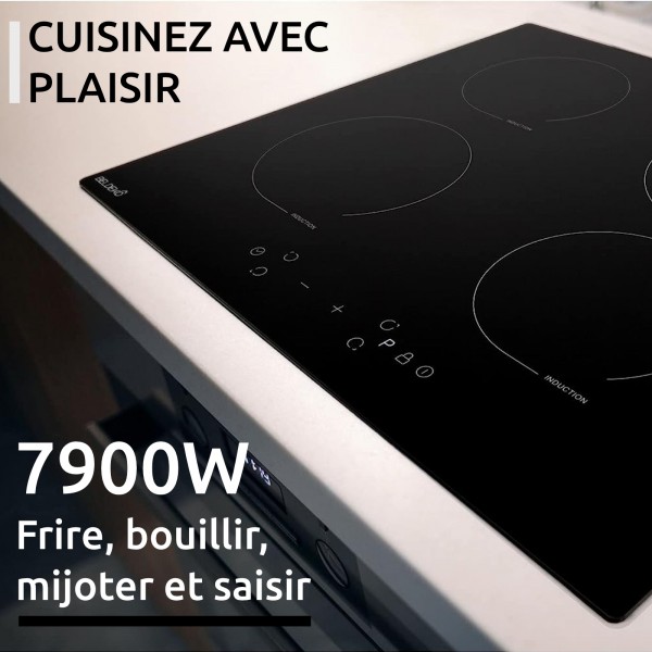 table-de-cuisson-induction-avec-minuterie-beldeko plaque de