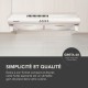 BELDEKO - Hotte Casquette / Visière 60 cm BLANCHE - 210 m3/h - 100 Watts - Filtre inclus