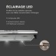 BELDEKO - Hotte Casquette / Visière 60 cm INOX  210 m3/h  2 Filtres à charbon