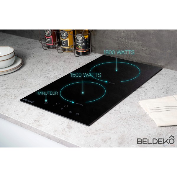 table-de-cuisson-induction-avec-minuterie-beldeko plaque de