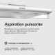 BELDEKO - Hotte Casquette / Visière 90 cm - BLANCHE  - débit d'air 420 m3/h