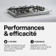 BELDEKO - Table de cuisson gaz - 4 feux inox encastrable