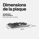 BELDEKO - Table de cuisson gaz - 4 feux inox encastrable