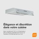 BELDEKO - Hotte Casquette / Visière RIVAGE 60 cm BLANC - 100W - 210 m3/h