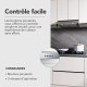 BELDEKO - Hotte Casquette / Visière RIVAGE 60 cm Inox - 100W - 210 m3/h