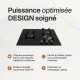 BELDEKO - Plaque de cuisson Gaz verre noir 3 zones - 5250 W - Gaz ville et bouteille - Grilles en fonte