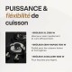 BELDEKO - Plaque de cuisson Gaz verre noir 3 zones - 5250 W - Gaz ville et bouteille - Grilles en fonte