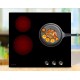 Plaque de Cuisson Vitrocéramique 3 Foyers Encastrable avec Boutons de contrôle – 5200W
