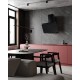 BELDEKO Hotte Aspirante Inclinée NOIR 60 cm 455 m³/h - Hotte de Cuisine Silencieuse - Recyclage ou Evacuation - Hotte design