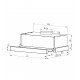 BELDEKO - HOTTE TIROIR ENCASTRABLE PRALYS 60 CM - 354 m3/h