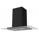 Hotte îlot aspirante 90 cm NOIR - Minuteur - Débit 556 m³-h - 3 vitesses - Beldeko - LUDIA 90 BK