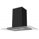 Hotte îlot aspirante 90 cm NOIR - Minuteur - Débit 556 m³-h - 3 vitesses - Beldeko - LUDIA 90 BK