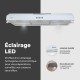 BELDEKO - Hotte casquette / Visière / Rivage 90 cm - Blanche - 200W - Double moteur - 438 m3/H