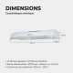 BELDEKO - Hotte casquette / Visière / Rivage 90 cm - Blanche - 200W - Double moteur - 438 m3/H