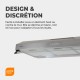 BELDEKO - Hotte casquette / Visière 90 cm - INOX Double moteur - 200W - 438 m3/H