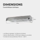 BELDEKO - Hotte casquette / Visière 90 cm - INOX Double moteur - 200W - 438 m3/H