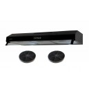 BELDEKO - Hotte casquette / visière Rivage 90 Cm - NOIR - Double moteur - 200W - 438 m3/h