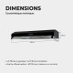 BELDEKO - Hotte casquette / visière Rivage 90 Cm - NOIR - Double moteur - 200W - 438 m3/h