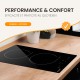 Plaque de cuisson à induction Domino encastrable - 2 foyers, 3600 W + 2 boosters pour une performance compacte