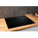Plaque induction encastrable 4 foyers, 8100 W, slider tactile et minuteurs