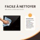 Plaque induction encastrable 4 foyers, 8100 W, slider tactile et minuteurs