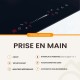 Plaque induction encastrable 4 foyers, 8100 W, slider tactile et minuteurs