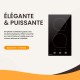 Plaque de cuisson induction encastrable - 2 foyers, Minuteur, 3600 W avec boutons / manettes