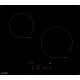 Plaque de cuisson à induction 3500W – Taille standard 59x52 cm avec seulement 2 foyers - minuteur - 3500 W