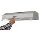 Hotte Casquette 60 cm Blanche – Double moteur 203 Watts  - 435 m³/h
