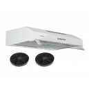 Hotte Casquette 60 cm Blanc – Double moteur 200 Watts  - 435 m3/h