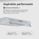 Hotte Casquette 60 cm Blanc - Double moteur 200 Watts  - 435 m3/h