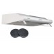 HOTTE CASQUETTE / VISIERE DOUBLE MOTEURS 60 CM - BLANCHE | BELDEKO