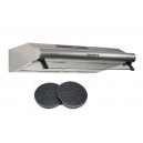 HOTTE CASQUETTE / VISIERE DOUBLE MOTEURS 60 CM - INOX | BELDEKO