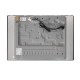 Plaque gaz 5 foyers en verre noir - Brûleurs et grilles en fonte - 10 800 Watts encastrement 56x49 cm