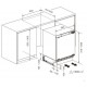 Réfrigérateur Encastrable Sous Plan – 121 L – Classe E – Réglage Température – Kit Pantographe Inclus